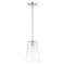 Designers Fountain Ingo 60 Watt 1 Light Polished Nickel Pendant with Clear Ribbed Glass Shade D230M-8P-PN - alternate 1